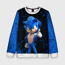 Свитшот детский Sonic - sega, цвет: 3D-белый