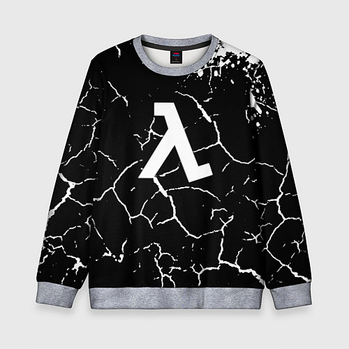 Детский свитшот Half life pattern краски / 3D-Меланж – фото 1