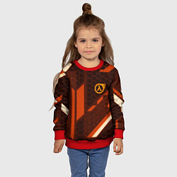 Свитшот детский Half life geometry steel metal, цвет: 3D-красный — фото 2