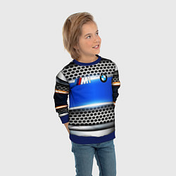 Свитшот детский BMW metal machine, цвет: 3D-синий — фото 2