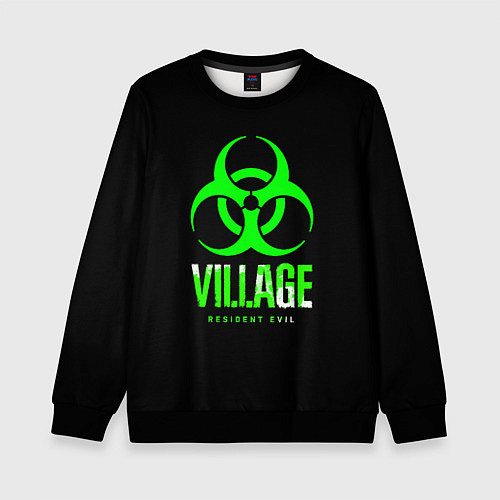 Детский свитшот Resident Evil8 toxic / 3D-Черный – фото 1