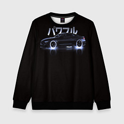 Свитшот детский Neon BMW, цвет: 3D-черный