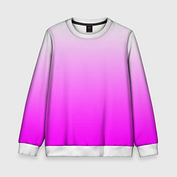 Свитшот детский Gradient color pink, цвет: 3D-белый