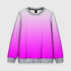 Свитшот детский Gradient color pink, цвет: 3D-меланж