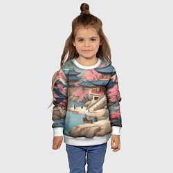 Свитшот детский Корея эпоха чосон, цвет: 3D-белый — фото 2