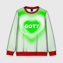 Свитшот детский Got7 сердце, цвет: 3D-красный