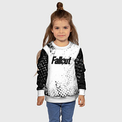 Свитшот детский Fallout game краски, цвет: 3D-белый — фото 2