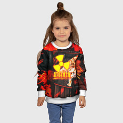 Свитшот детский Stalker howl, цвет: 3D-белый — фото 2