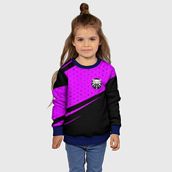 Свитшот детский The Witcher geometry, цвет: 3D-синий — фото 2