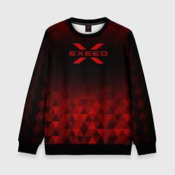 Свитшот детский Exeed red poly, цвет: 3D-черный