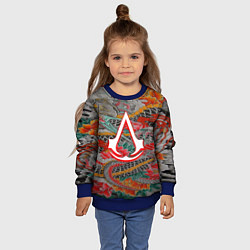 Свитшот детский Assassins Creed shadows japan, цвет: 3D-синий — фото 2