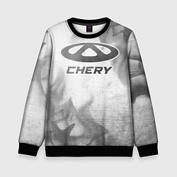 Свитшот детский Chery - white gradient, цвет: 3D-черный