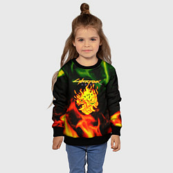 Свитшот детский Cyberpunk 2077 fere steel, цвет: 3D-черный — фото 2