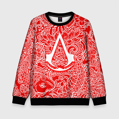 Детский свитшот Assassins Creed shadows / 3D-Черный – фото 1