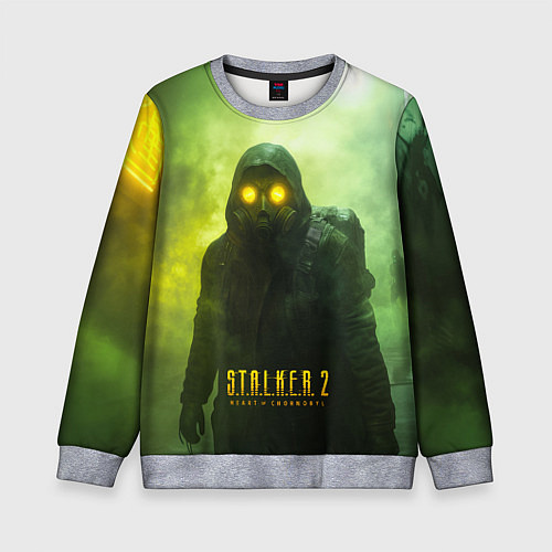 Детский свитшот Stalker 2 ядовитый дым / 3D-Меланж – фото 1