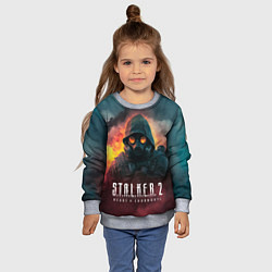 Свитшот детский Stalker 2 горящий завод, цвет: 3D-меланж — фото 2