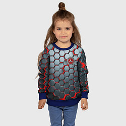 Свитшот детский Mercedes броня, цвет: 3D-синий — фото 2