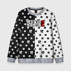 Свитшот детский Red Dead Redemption 2 pattern, цвет: 3D-меланж
