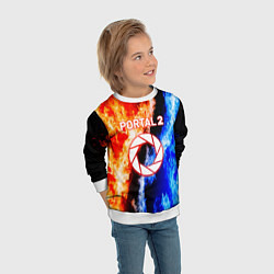 Свитшот детский Portal битва огней, цвет: 3D-белый — фото 2