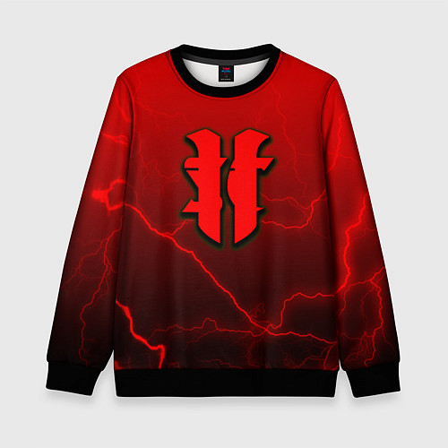 Детский свитшот Starcraft молнии / 3D-Черный – фото 1