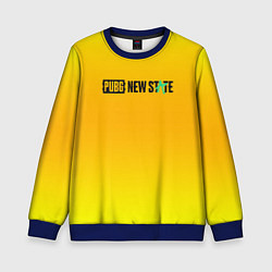 Свитшот детский PUBG gradient steel, цвет: 3D-синий