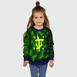 Свитшот детский Doom кислотная броня, цвет: 3D-синий — фото 2