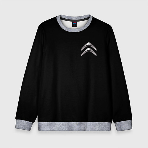 Детский свитшот Citroen logo auto / 3D-Меланж – фото 1