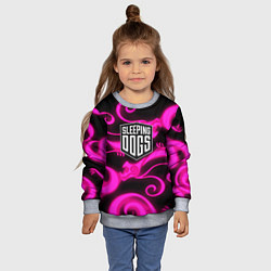 Свитшот детский Sleeping dogs japan gta dragon, цвет: 3D-меланж — фото 2