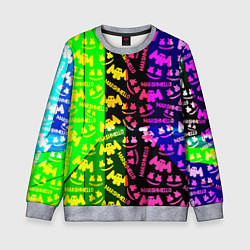 Детский свитшот Marshmello pattern neon steel