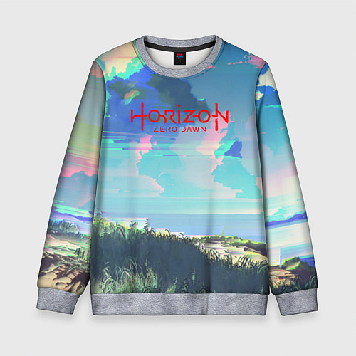 Детский свитшот Horizon: Zero Dawn game steel / 3D-Меланж – фото 1