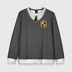 Свитшот детский Форма Пуффендуя, цвет: 3D-белый