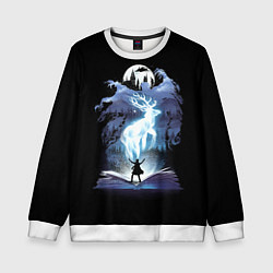 Свитшот детский Harry Potter patronus and dementors, цвет: 3D-белый