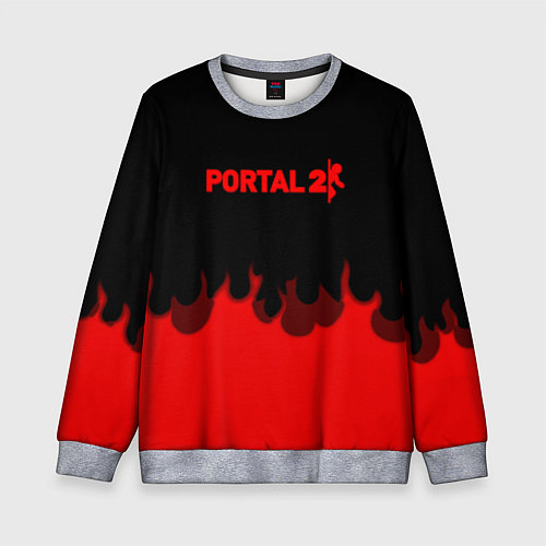 Детский свитшот Portal fire abstraction / 3D-Меланж – фото 1