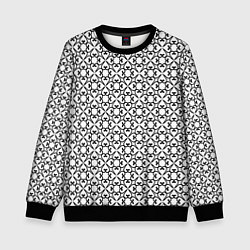 Свитшот детский Удачный клевер, цвет: 3D-черный