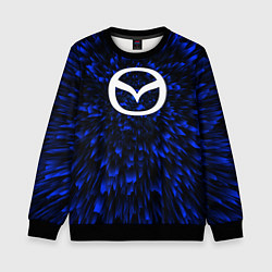 Свитшот детский Mazda blue energy, цвет: 3D-черный