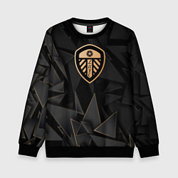 Свитшот детский Leeds United golden poly, цвет: 3D-черный