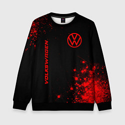 Детский свитшот Volkswagen - red gradient вертикально