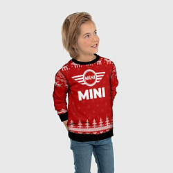 Свитшот детский Новогодний Mini с оленями, цвет: 3D-черный — фото 2