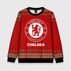 Свитшот детский Chelsea new year, цвет: 3D-черный