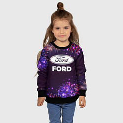 Свитшот детский Праздничный Ford, цвет: 3D-черный — фото 2