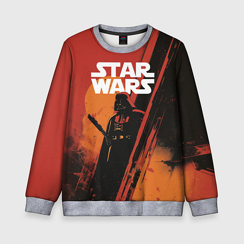 Детский свитшот Darth Vader - Star Wars / 3D-Меланж – фото 1