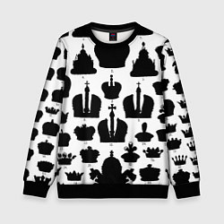 Свитшот детский Символы власти, цвет: 3D-черный