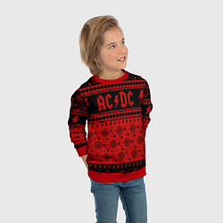 Свитшот детский ACDC christmas sweater, цвет: 3D-красный — фото 2