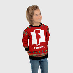 Свитшот детский Fortnite new year, цвет: 3D-черный — фото 2
