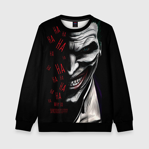 Детский свитшот Joker in the dark / 3D-Черный – фото 1