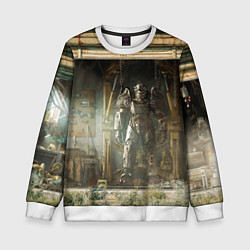 Свитшот детский Fallout - armour garage, цвет: 3D-белый