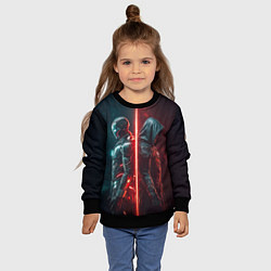 Свитшот детский Доктор Дум - Железный Человек, цвет: 3D-черный — фото 2