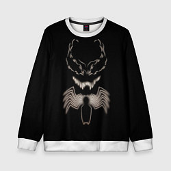 Свитшот детский Venom in the dark, цвет: 3D-белый
