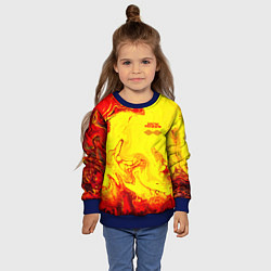 Свитшот детский Arctic Monkeys - ядовитые подтеки, цвет: 3D-синий — фото 2