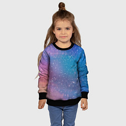 Свитшот детский Winter falls gradient, цвет: 3D-черный — фото 2